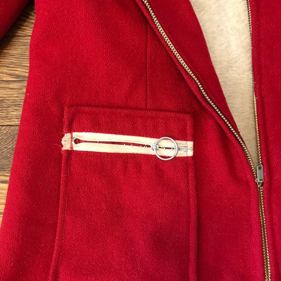 Vintage red wool Sherpa coat - Picture 5 of 7